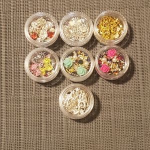 Custom Nail Art: 3D Charm & Rhinestone Sets